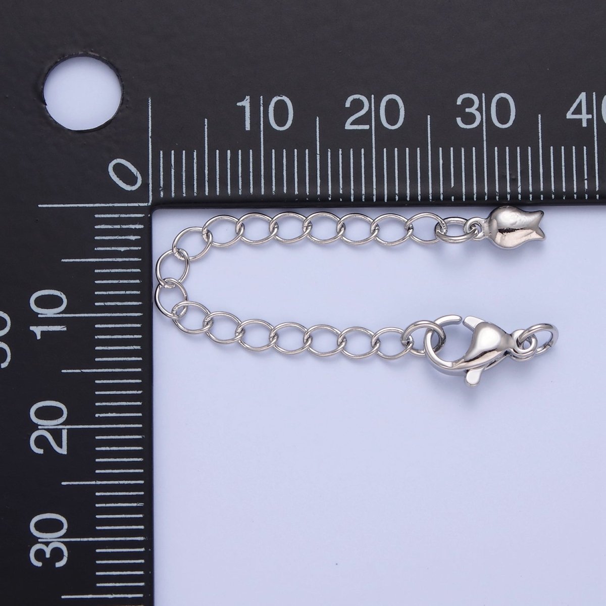 Gold Filled Chain Extender Tulip Flower Lobster Clasps Closure Set Supply in Gold &amp; Silver  L-741 L-778