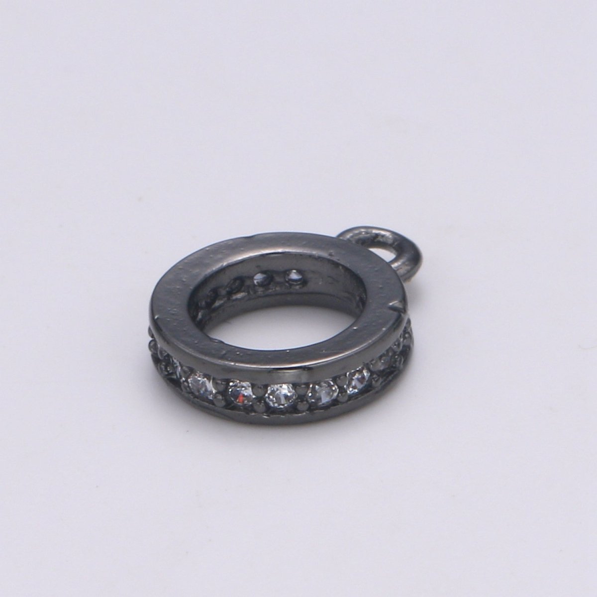 Gold Filled CZ Circle Ring Charm L-291~L-294