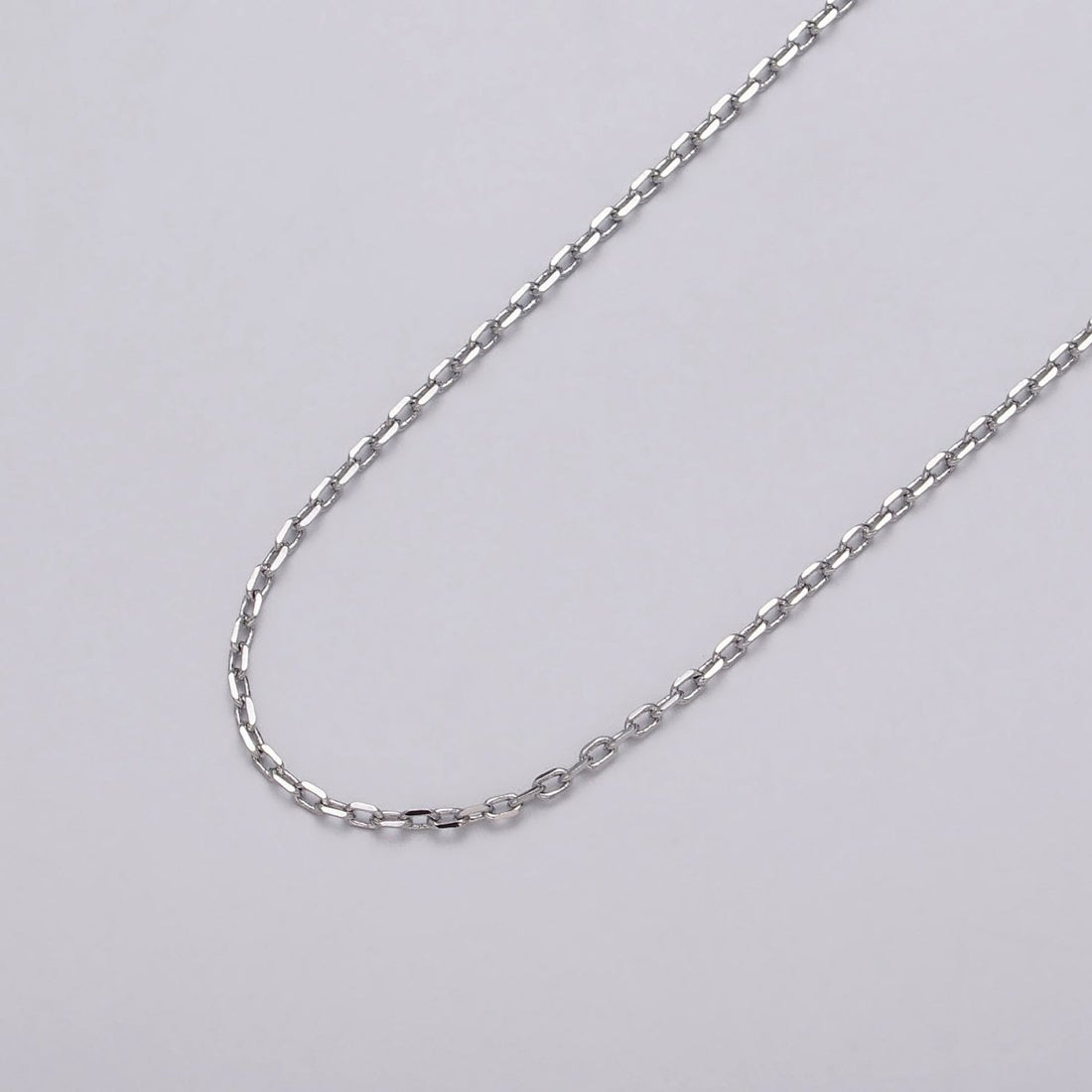 Gold Filled Dainty 1.8mm Flat Cable Link Unfinished Jewelry Chain in Gold &amp; Silver | ROLL-1033, ROLL-1108 Clearance Pricing