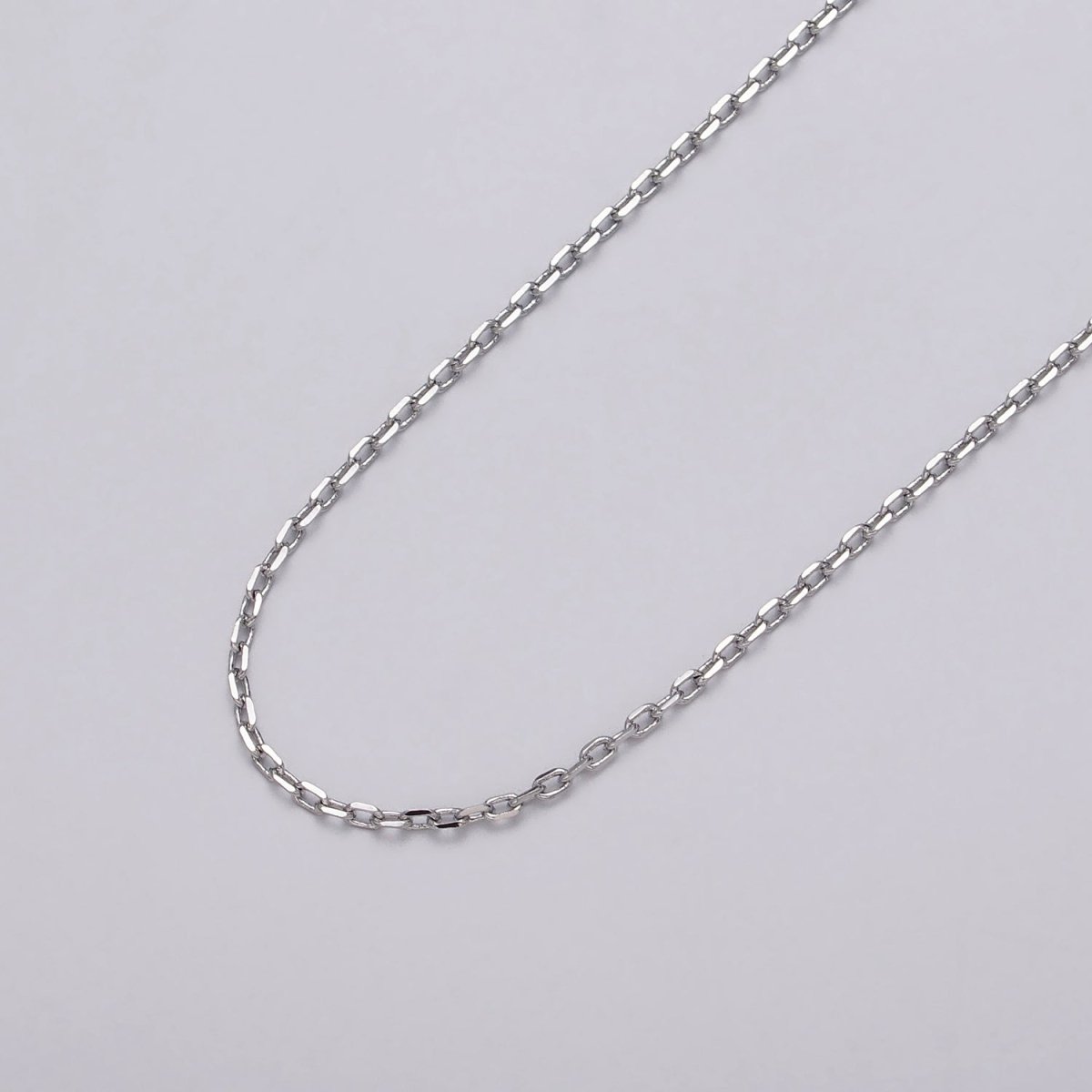 Gold Filled Dainty 1.8mm Flat Cable Link Unfinished Jewelry Chain in Gold &amp; Silver | ROLL-1033, ROLL-1108 Clearance Pricing