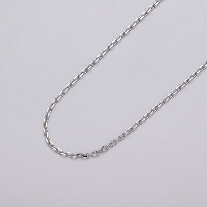Gold Filled Dainty 1.8mm Flat Cable Link Unfinished Jewelry Chain in Gold &amp; Silver | ROLL-1033, ROLL-1108 Clearance Pricing