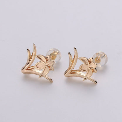 Gold Filled Flower Studs L-013