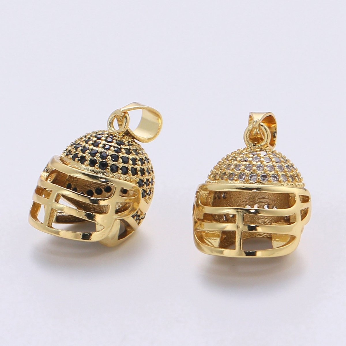 Gold Filled Football Sport Helmet Pendants  I-794 I-795