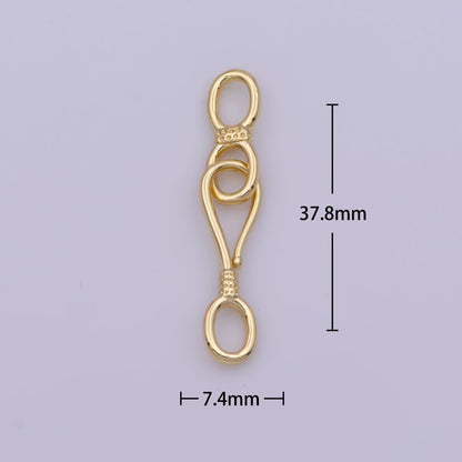 Gold Filled Link Connector for Bracelet End Clasp making supply L-560