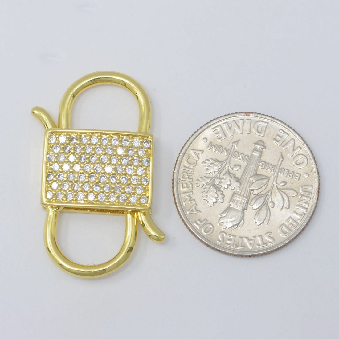 Gold Filled Lock Clasp Connector For DIY Jewelry Making Necklace Bracelet Anklet L-300
