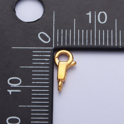 Gold Filled Long Body Lobster Clasps Supply, Round Spring Ring Head with Rectangular Body Closure Jewelry Supply  L-870 L-871 L-918