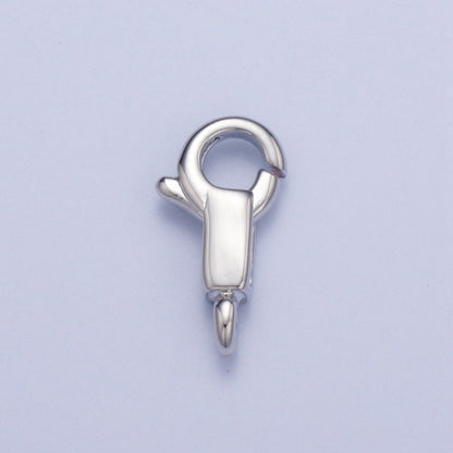 Gold Filled Long Body Lobster Clasps Supply, Round Spring Ring Head with Rectangular Body Closure Jewelry Supply  L-870 L-871 L-918