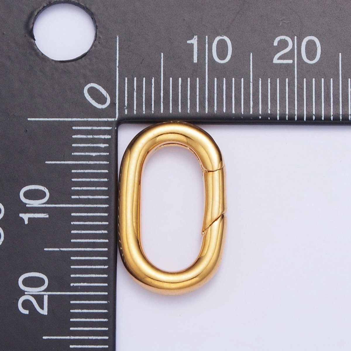 Gold Filled Long Oval Spring Gate For Jewelry Making Supply Closure Charm Holder L-819 L-821