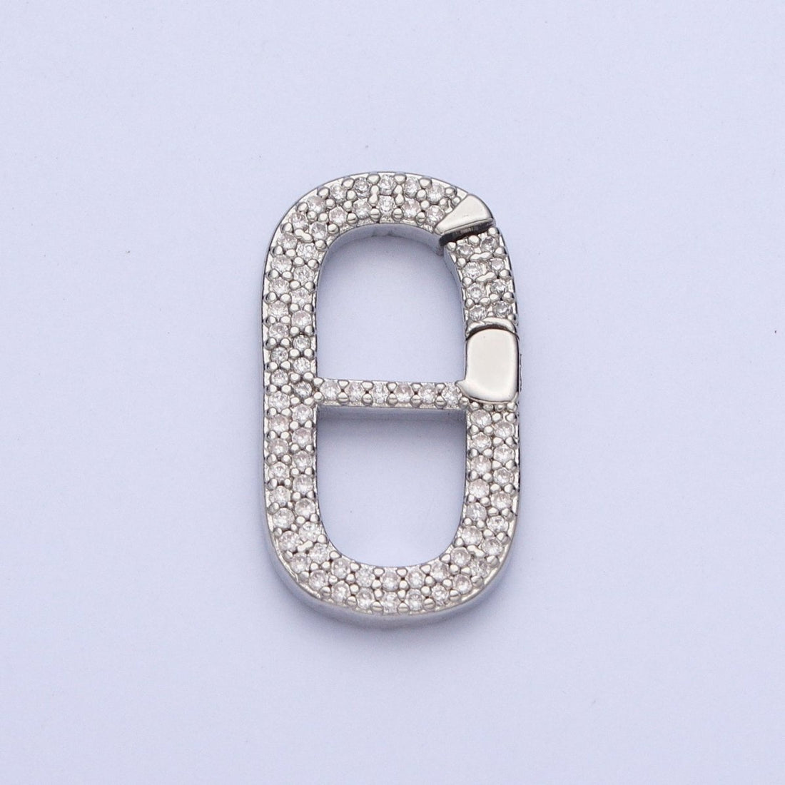 Gold Filled Micro Pave CZ Soda Pull Tab Spring Gate Clasps For DIY Jewelry Making in Gold, Silver, Rose Gold, Black  L-850 L-851 L-852 L-853
