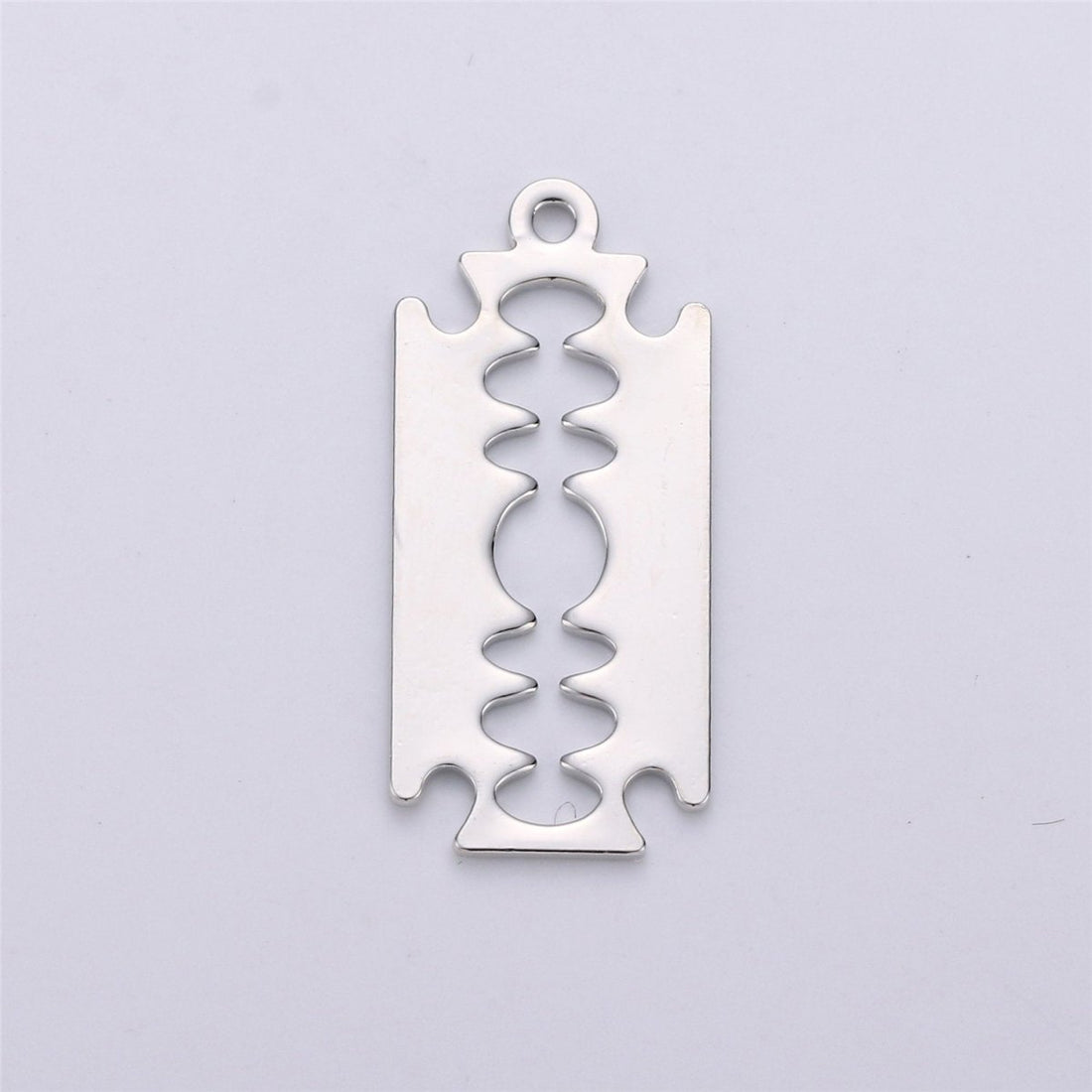 Gold Filled Mini Razor Blade Charm Silver Razor Blade Pendant for Necklace Earring Bracelet Charm J-675