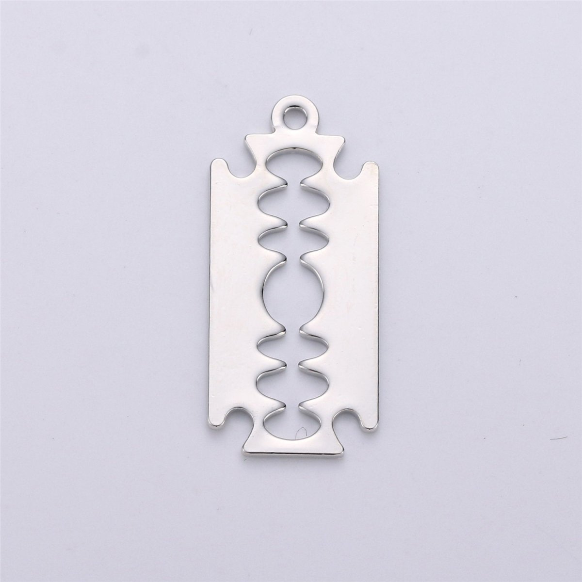 Gold Filled Mini Razor Blade Charm Silver Razor Blade Pendant for Necklace Earring Bracelet Charm J-675