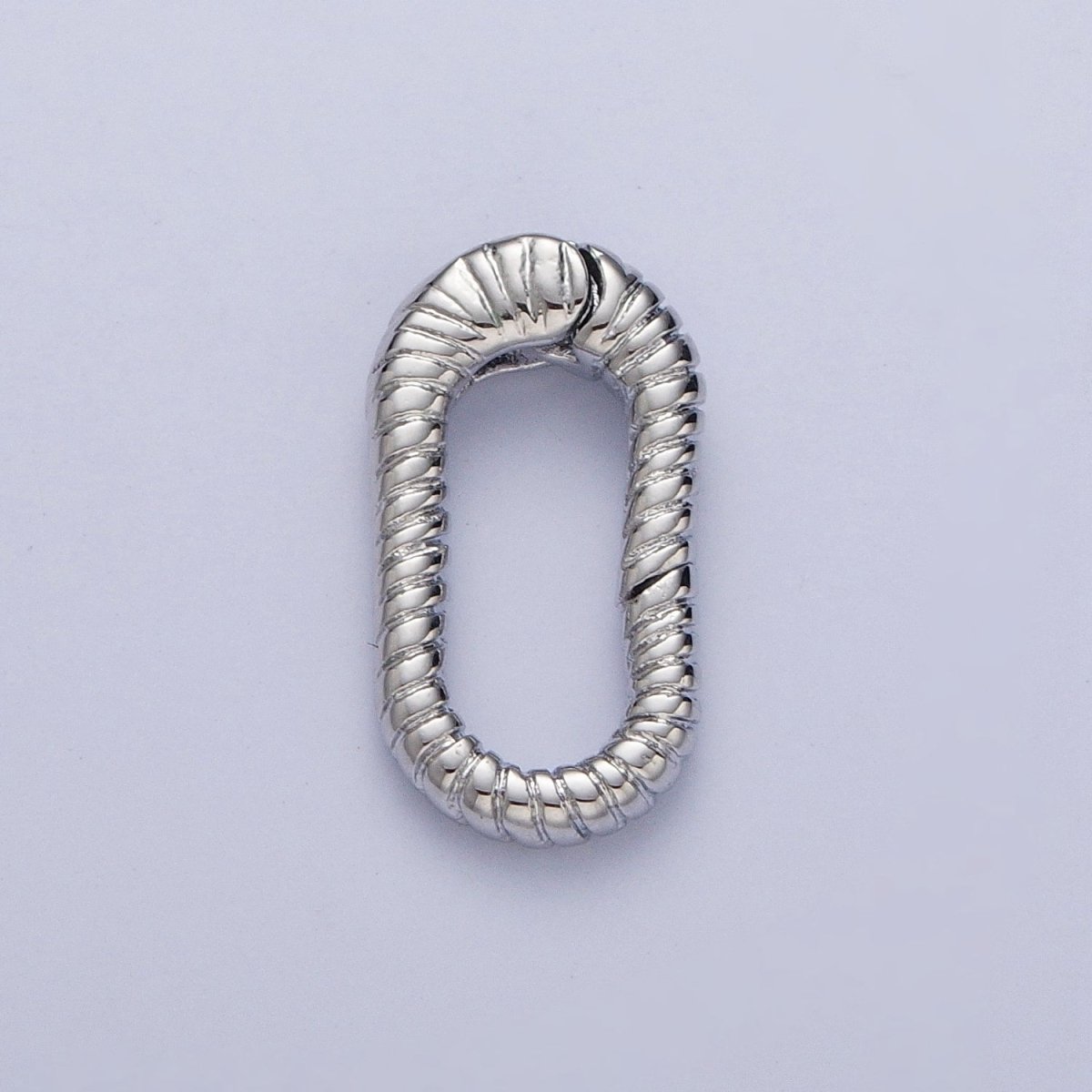 Gold Filled Oval Twisted Textured Croissant Spring Gate Clasps, Gold/Silver Pull Clasps For Jewelry Making L-820 L-868 L-869