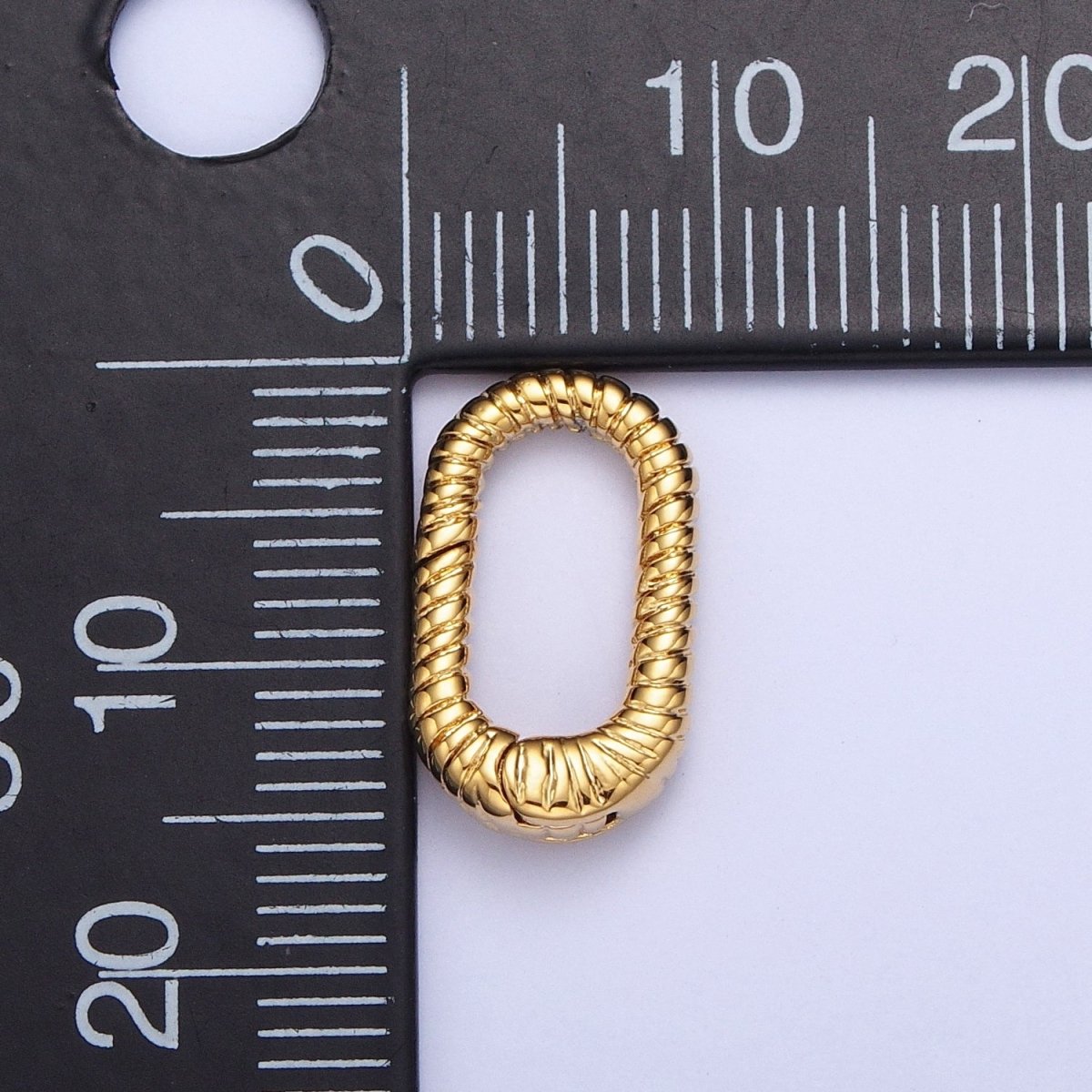 Gold Filled Oval Twisted Textured Croissant Spring Gate Clasps, Gold/Silver Pull Clasps For Jewelry Making L-820 L-868 L-869