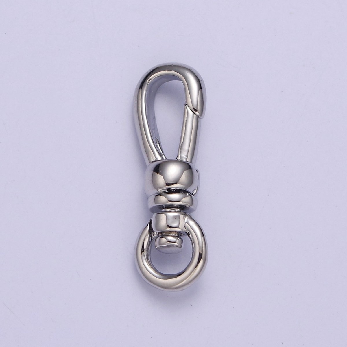 Gold Filled Push Gate Snap Clasps Closure with Round Swivel in Gold &amp; Silver L-719 L-720