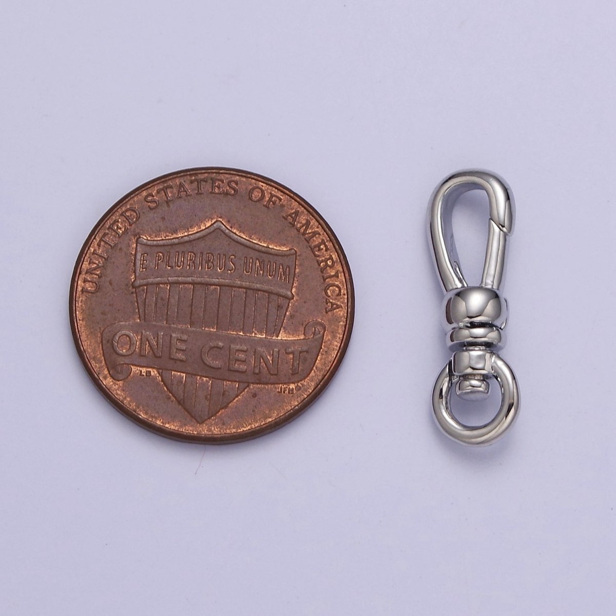 Gold Filled Push Gate Snap Clasps Closure with Round Swivel in Gold &amp; Silver L-719 L-720
