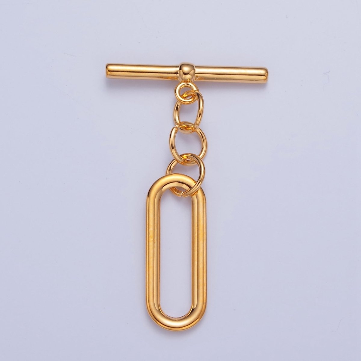 Gold Filled Rectangular Oval Toggle Clasps Closure in Gold &amp; Silver L-753~L-755