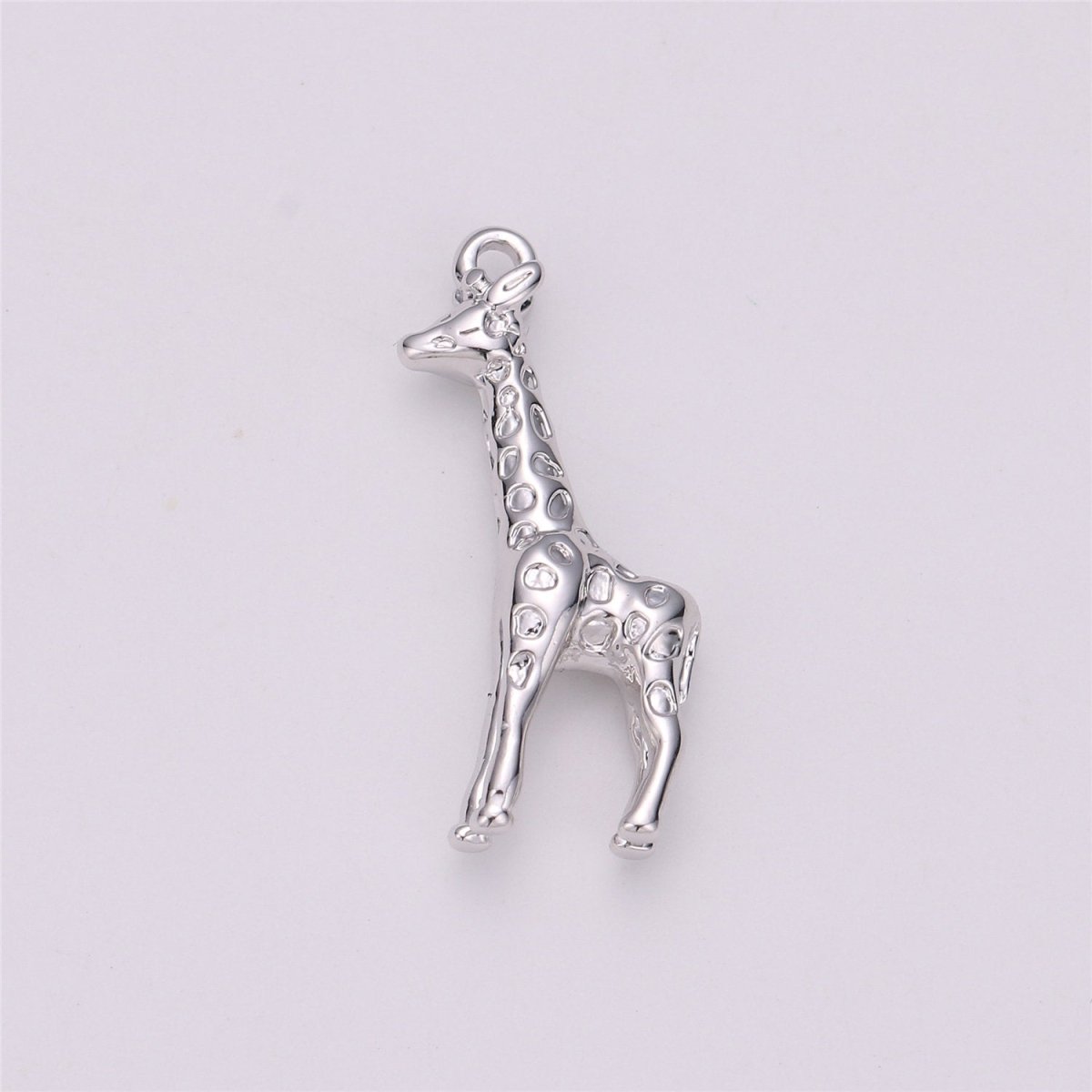Gold Filled Safari Animal 3D Giraffe Charm in Gold &amp; Silver | C-721 C-525