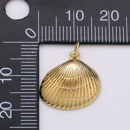 Gold Filled Shell Charm D-788