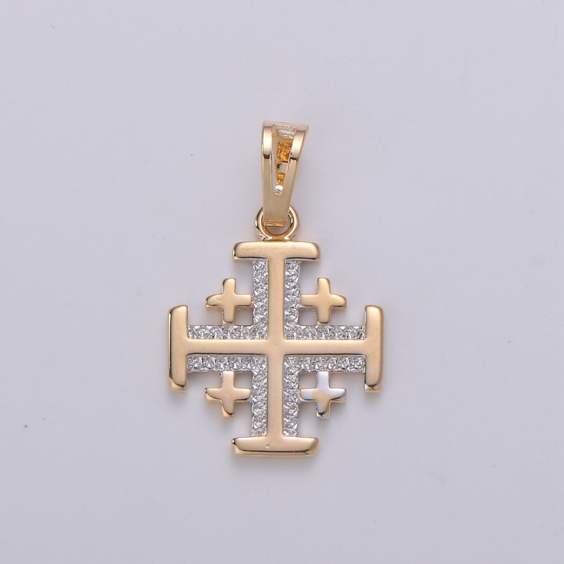 Gold Filled Square Cross Pendants  J-109
