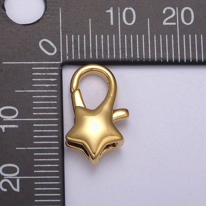 Gold Filled Star Lobster Clasp Tiny Star Trigger Clasp – Celestial Lobster Claw for Jewelry Making Supplies L-582 L-583 L-590 L-591