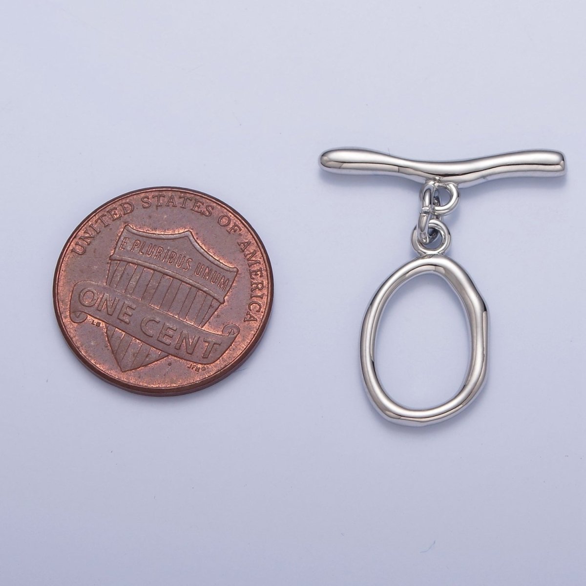 Gold Filled Wavy Geometric Toggle Clasps Closure in Gold &amp; Silver  L-756~L-758