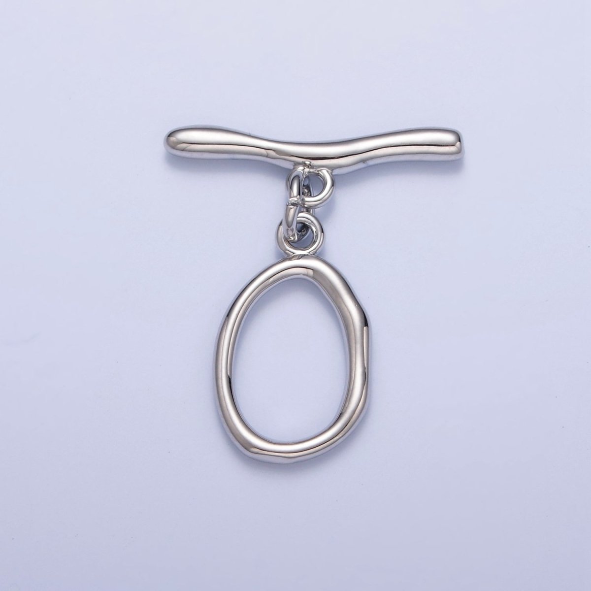 Gold Filled Wavy Geometric Toggle Clasps Closure in Gold &amp; Silver  L-756~L-758