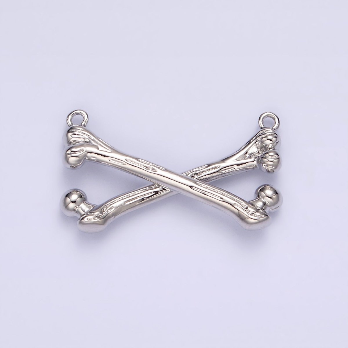 Gold Filled X Crossed Textured Bone Skeleton Connector in Gold &amp; Silver G-711 G-712