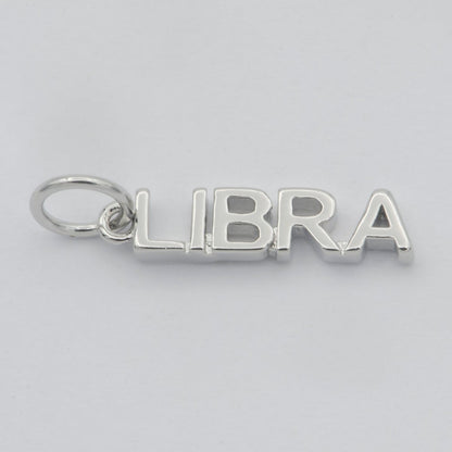 Gold Filled Zodiac Sign Script Words Mini Charm in Gold &amp; Silver | A-A1815-A-A1820 | A-A1839-A-A1844