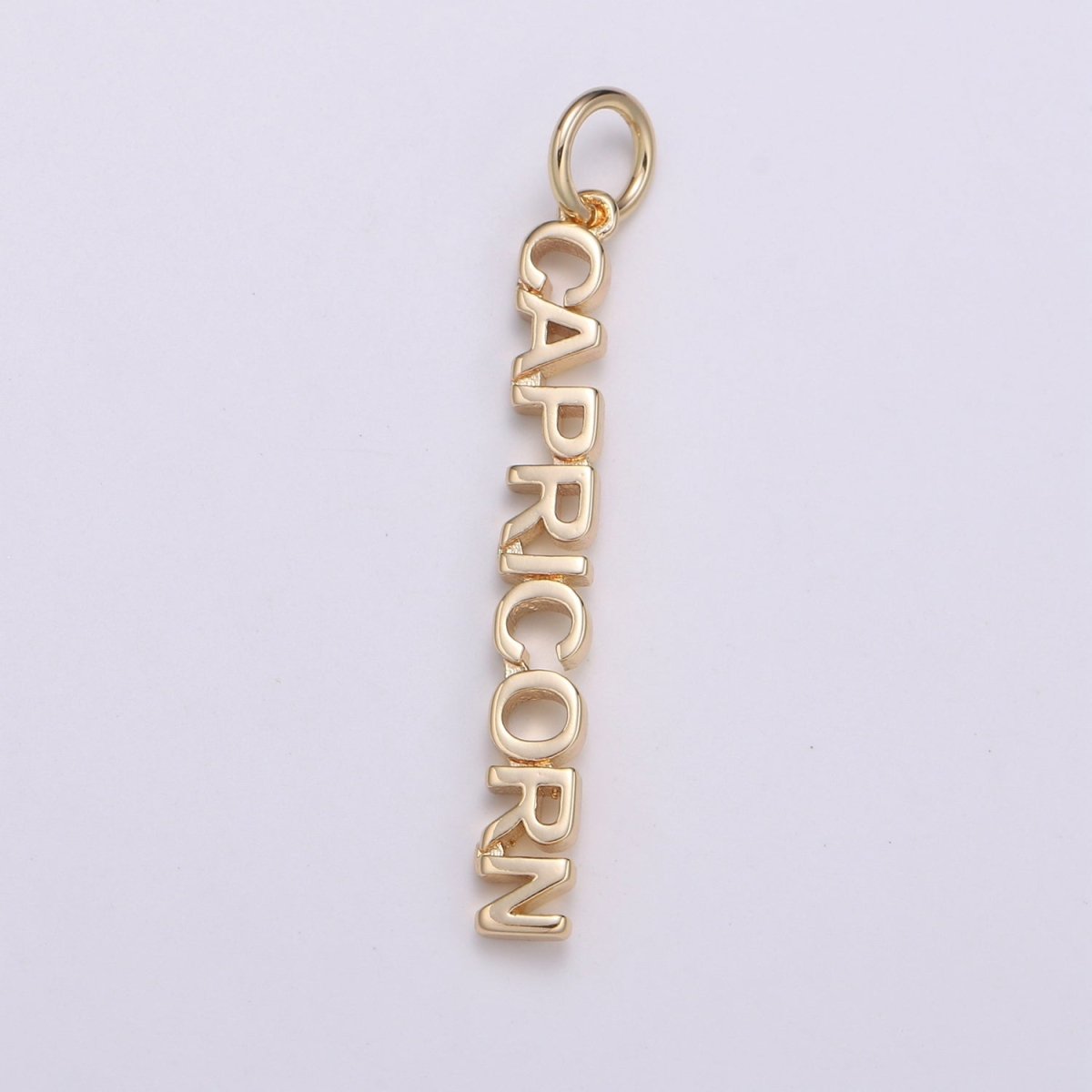 Gold Filled Zodiac Sign Script Words Mini Charm in Gold &amp; Silver | A-A1815-A-A1820 | A-A1839-A-A1844