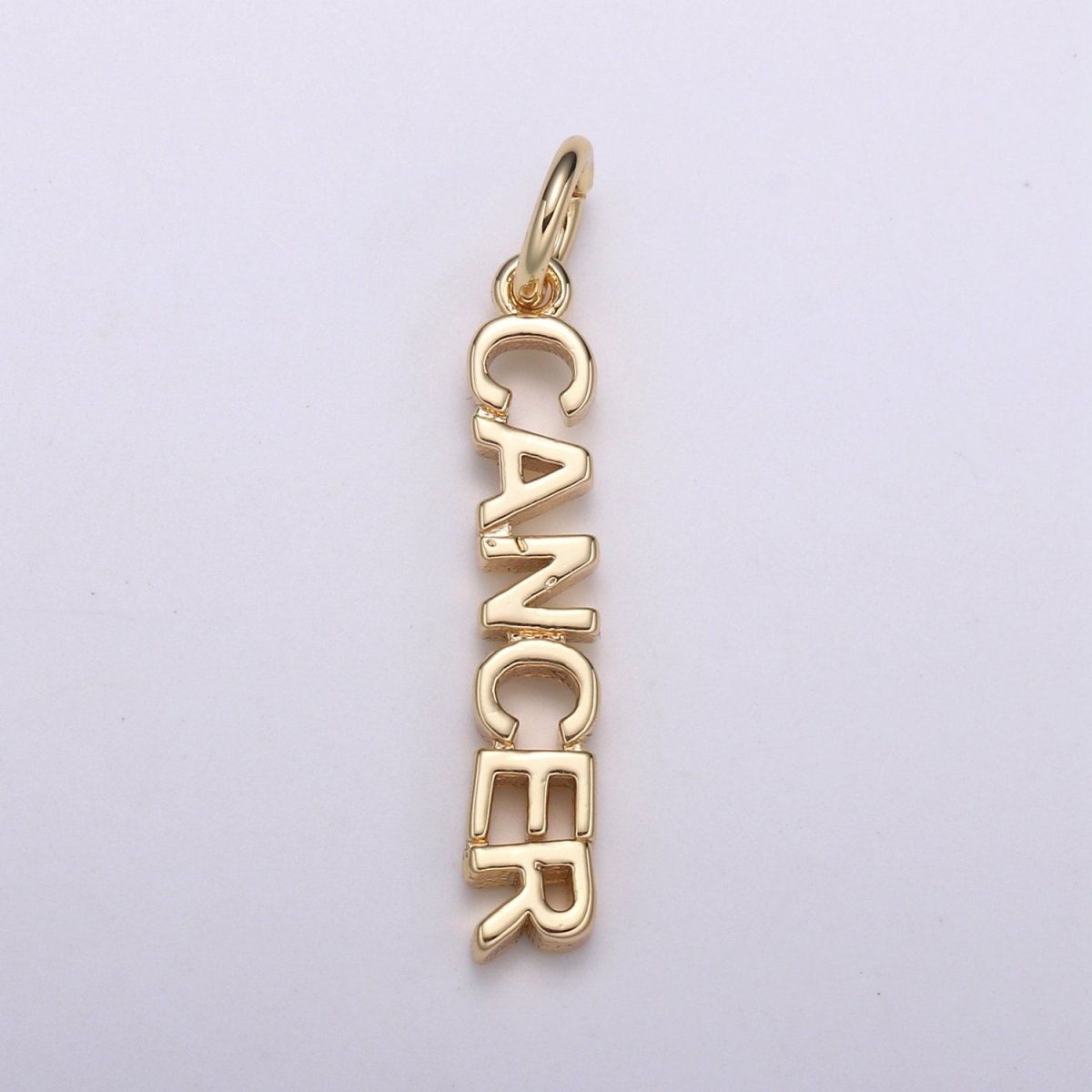 Gold Filled Zodiac Sign Script Words Mini Charm in Gold &amp; Silver | A-A1815-A-A1820 | A-A1839-A-A1844