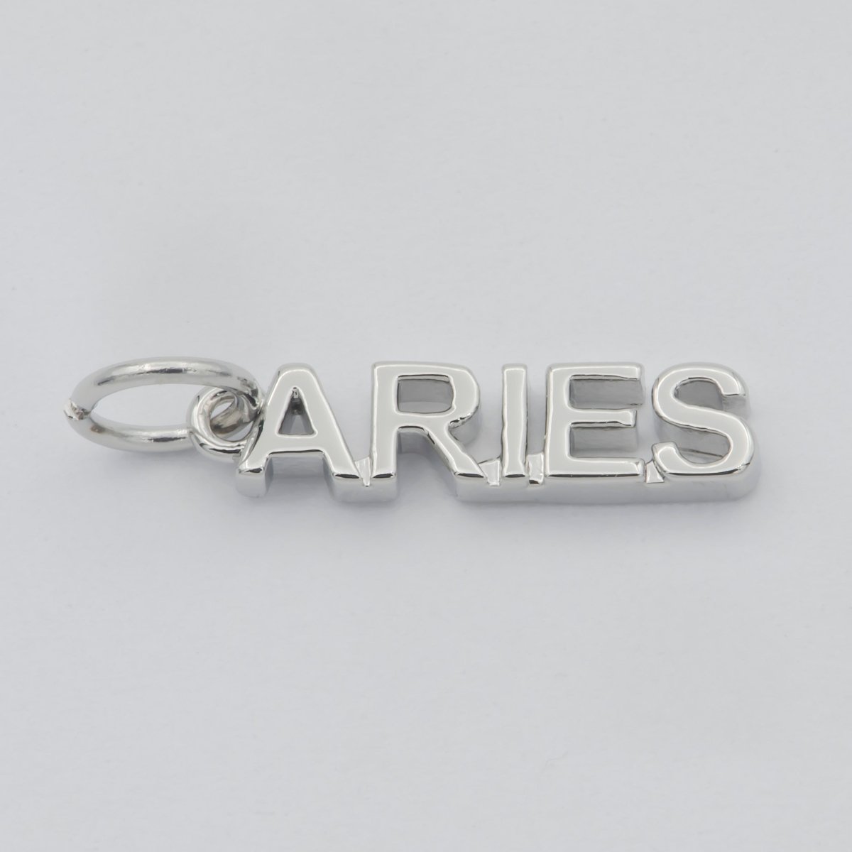 Gold Filled Zodiac Sign Script Words Mini Charm in Gold &amp; Silver | A-A1815-A-A1820 | A-A1839-A-A1844