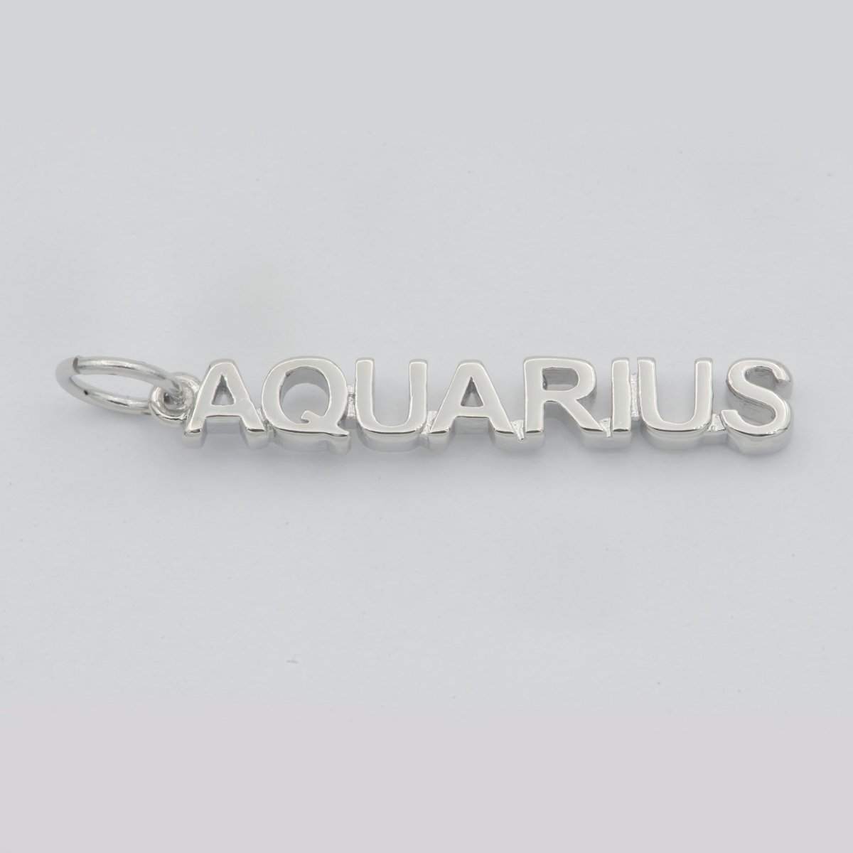Gold Filled Zodiac Sign Script Words Mini Charm in Gold &amp; Silver | A-A1815-A-A1820 | A-A1839-A-A1844