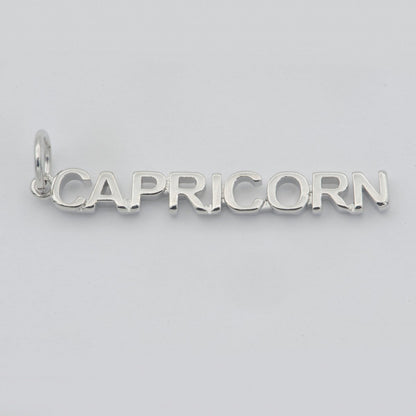 Gold Filled Zodiac Sign Script Words Mini Charm in Gold &amp; Silver | A-A1815-A-A1820 | A-A1839-A-A1844