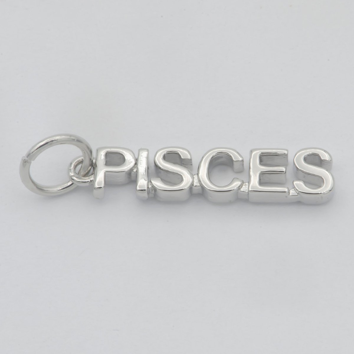 Gold Filled Zodiac Sign Script Words Mini Charm in Gold &amp; Silver | A-A1815-A-A1820 | A-A1839-A-A1844