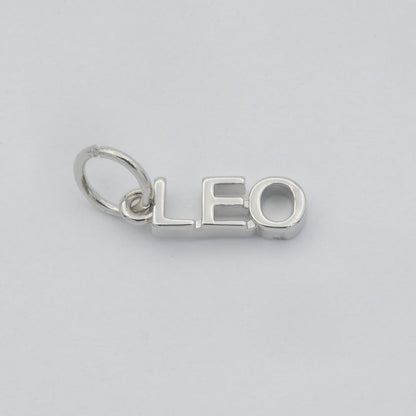 Gold Filled Zodiac Sign Script Words Mini Charm in Gold &amp; Silver | A-A1815-A-A1820 | A-A1839-A-A1844