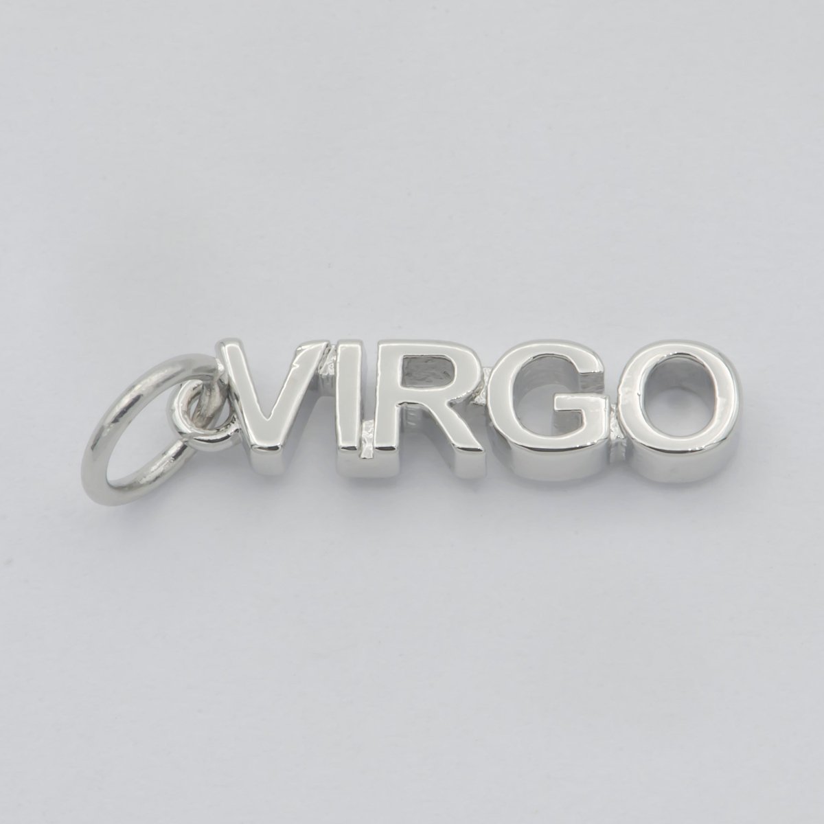 Gold Filled Zodiac Sign Script Words Mini Charm in Gold &amp; Silver | A-A1815-A-A1820 | A-A1839-A-A1844