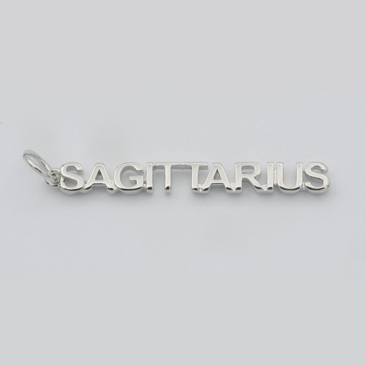 Gold Filled Zodiac Sign Script Words Mini Charm in Gold &amp; Silver | A-A1815-A-A1820 | A-A1839-A-A1844
