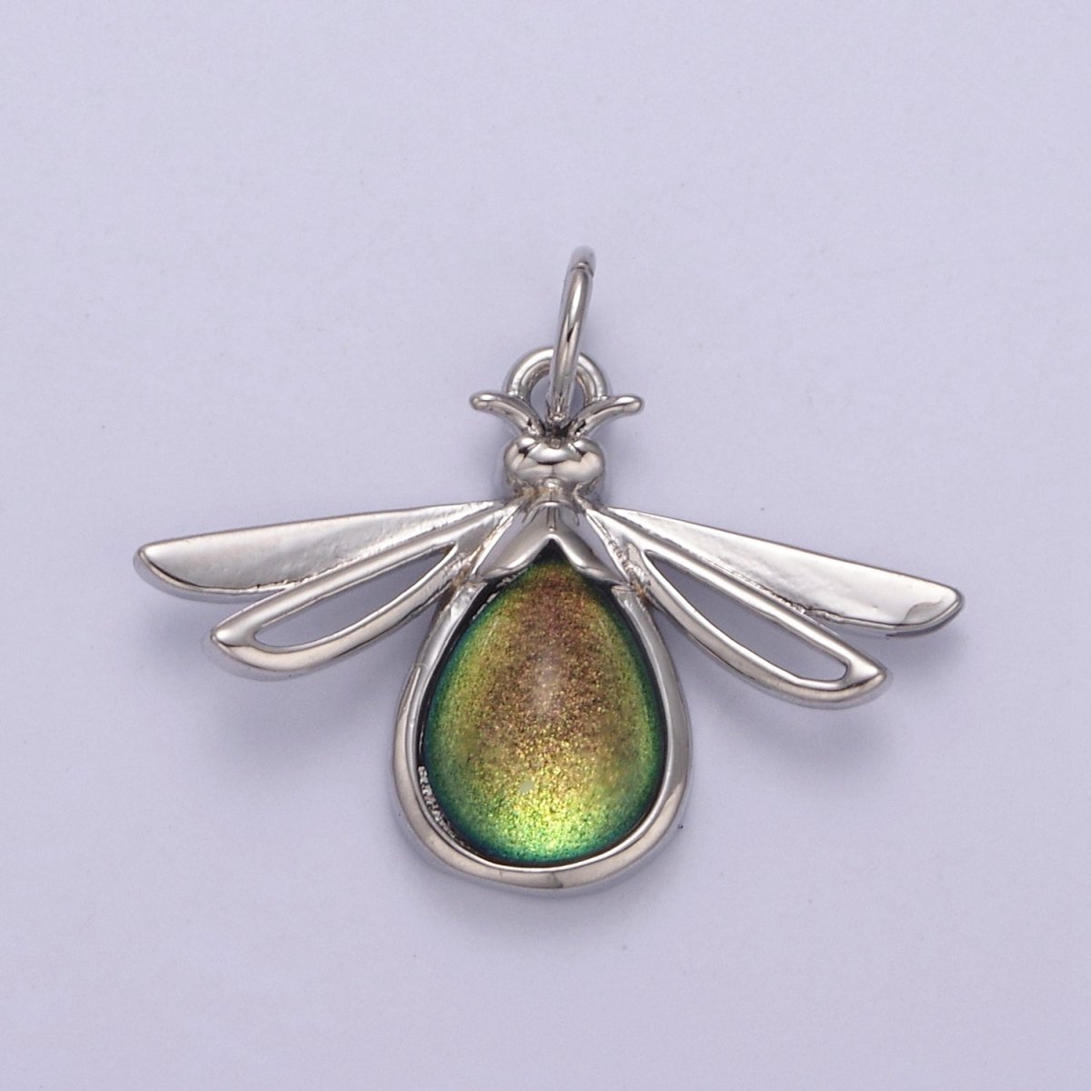 Gold Firefly Dangle Charms You Light Up My Life Pendant for Necklace Bracelet Add on Charm  N-679
