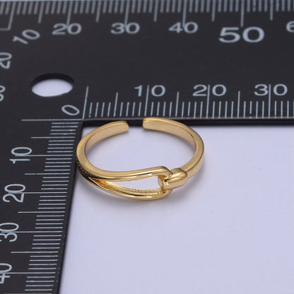 Gold Knot Ring, Love Knot Ring, Promise Ring, Gold Filled Ring O-2135