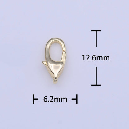 Gold Long Parrot Lobster Clasps Closure Jewelry Supply | K-255