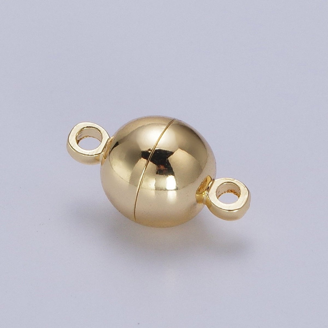 Gold Magnetic Round Ball Connector Clasps Hooks Closure Supply | Z-045