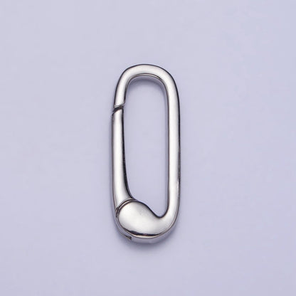 Gold Oval Push Spring Gate Ring Supply Enhancer Clasp for Charm Holder | Z-038 Z-347