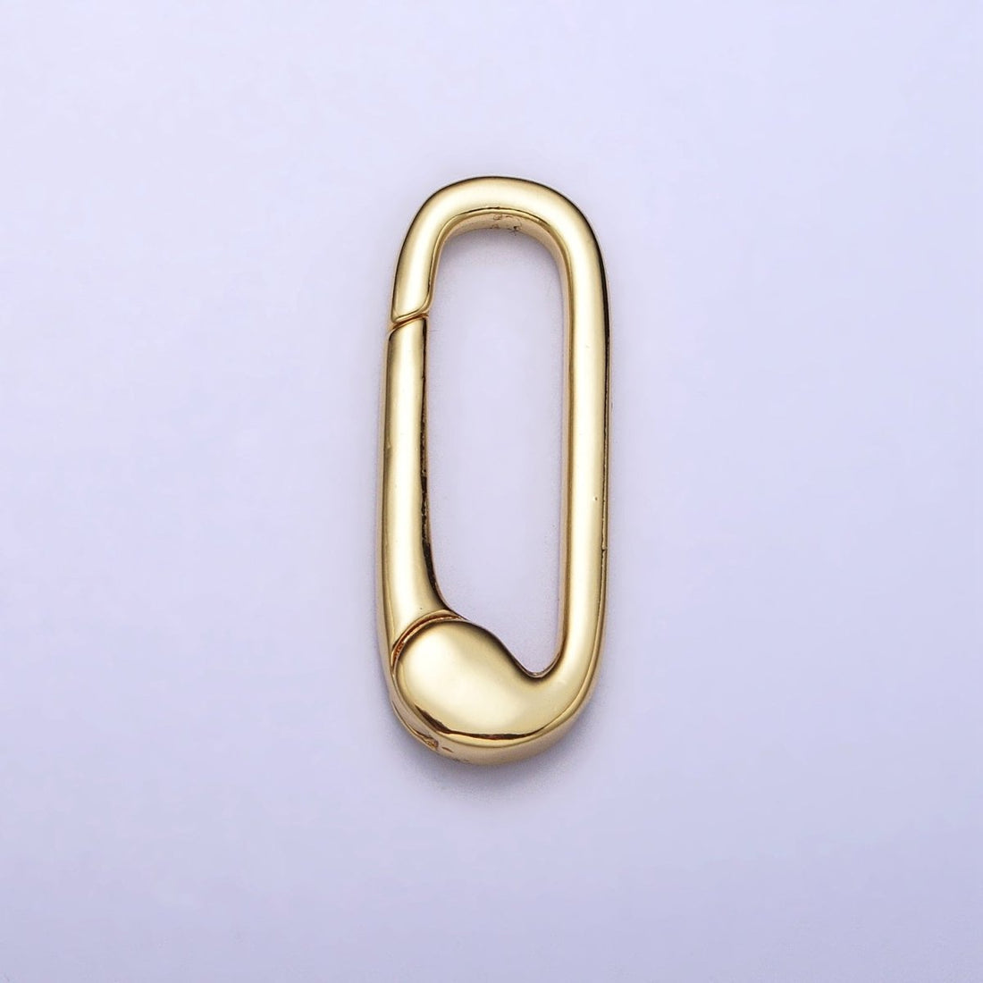 Gold Oval Push Spring Gate Ring Supply Enhancer Clasp for Charm Holder | Z-038 Z-347
