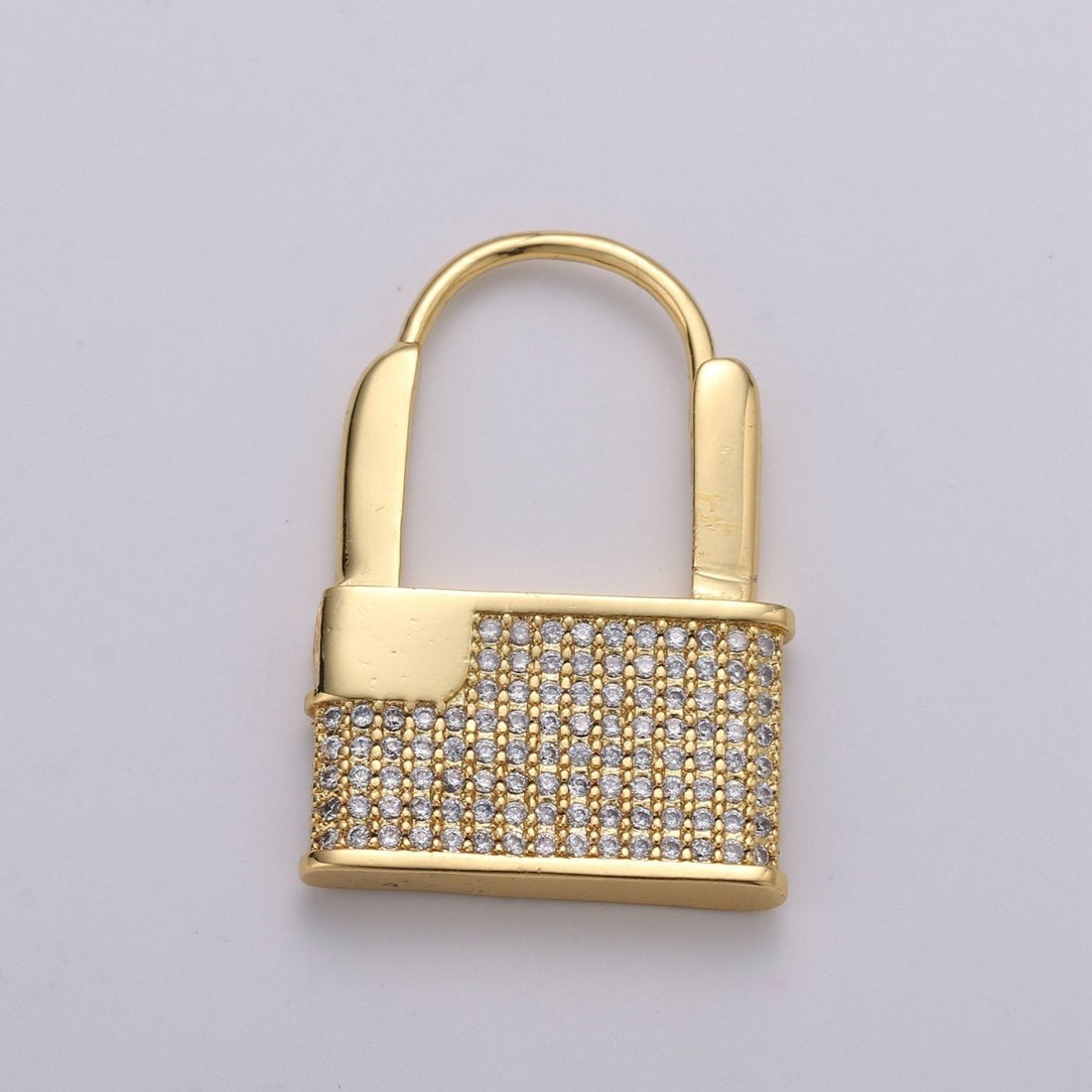 Gold Padlock Hoop Earrings CZ Padlock Earrings Lock Pendant Earring Lock Gold Earring Huggie Earring Lock Hoop Earring Lovers Lock Hoop K-870 K-871