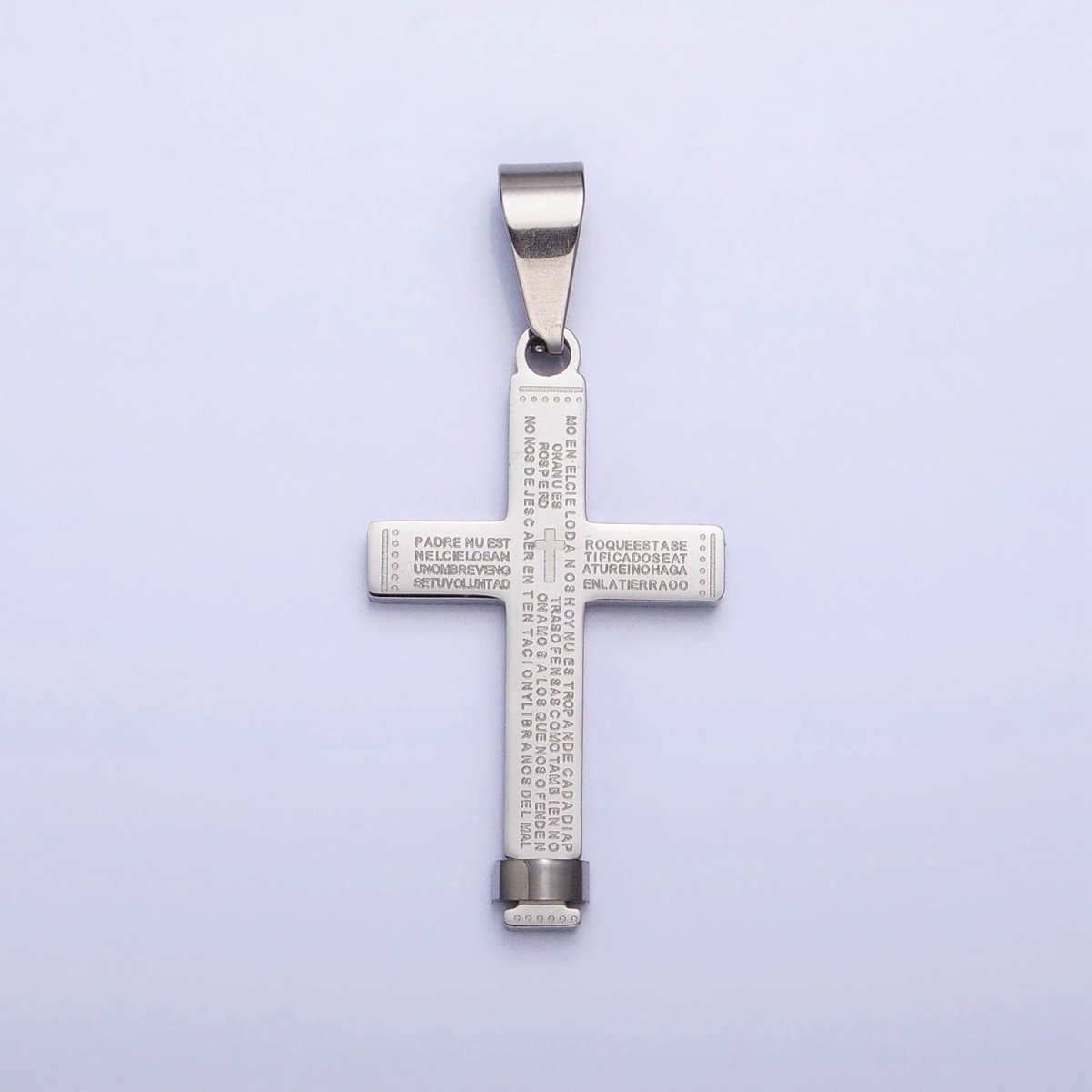 Gold Padre Nuestro Cross Pendant, Lord&
