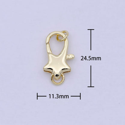 Gold Parrot Clasps Star Clasp Pendant Basic Component Lobster Clasp for Jewelry Supply K-038
