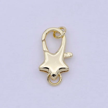 Gold Parrot Clasps Star Clasp Pendant Basic Component Lobster Clasp for Jewelry Supply K-038