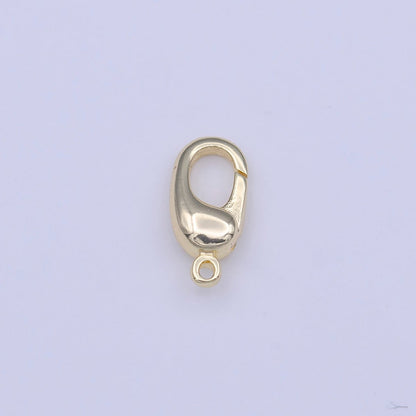 OS Gold Rectangular Snap Hook Push Gate Lobster Clasps Jewelry Supply | K-274