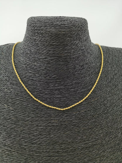 Gold Rope Necklace 23.5 inches | CN-0405 Clearance Pricing