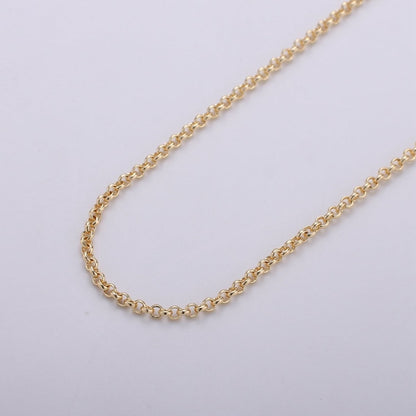 Gold Round ROLO Cable Link Chain, Link Size 3.5X3.5mm, 16K Gold Filled Rolo Chain By Yard, Unfinished Chain For Jewelry Supply | ROLL-278